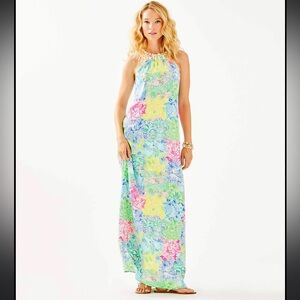 Lilly Pulitzer Shawn Maxi Dress in the "Cheek to Cheek" print limited edition xs
